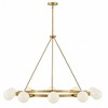 Lark Orla 10 - Light Chandelier in  Lacquered Brass - 2 of 4