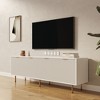 CAVINAS Modern TV Stands and Consoles, Modern warm white TV cabinet for 80 inch TV Stands, for Living Room Bedroom - 2 of 4