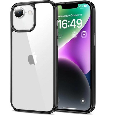 Entronix Case Compatible with iPhone 16E - [Clear Back] Impact Chrome Frame