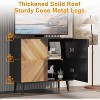 Acekool 31.5" Contemporary Storage Cabinet, Accent Sideboard Buffet Cupboard with Door Panels, Entryway or Dining - 3 of 4