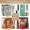Attop White Interchangeable Welcome Signs Complete Set with 14 Icons and 4 Seasonal Wreaths - Rustic Farmhouse Wood Decor for Front Doors and Porches - 4 of 4