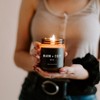 Sweet Water Decor Warm and Cozy 9oz Amber Jar Soy Candle - 3 of 4