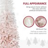 NAYSAYE 6ft Unlit Pencil Fir Artificial Christmas Tree with Realistic Branch Tips and Stable Steel Base for Holiday Decor, Pink, 28.8"*28.8"*70.8" - 4 of 4