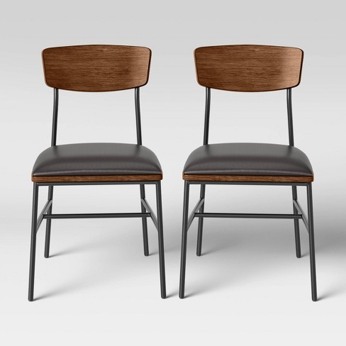 2pk Telstar Mid-Century Modern Mixed Material Dining Chair - Project 62™ - image 1 of 4