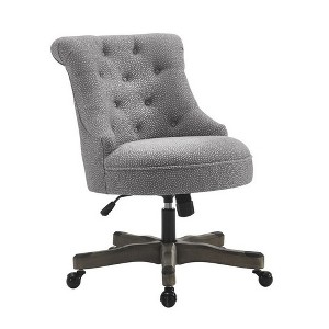 Sinclair Office Chair Gray Wash Wood Base Gray - Linon