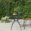 vidaXL Patio Table Outdoor Bistro Table with Metal Frame Anthracite Steel Mesh - 2 of 4