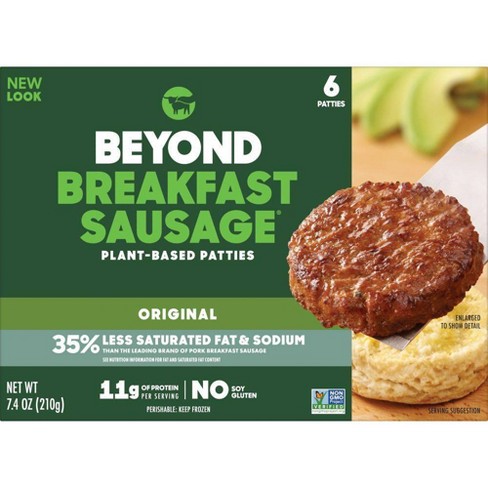 Beyond Meat Beyond Breakfast Sausage Original Plant-Based Breakfast Patties - Frozen - 7.4oz - image 1 of 4