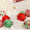 25Pcs Christmas Balls Ornaments Set, Shatterproof Christmas Tree Decorations Hanging Baubles for Holiday Wedding Party, 2.36 Inch - 3 of 4