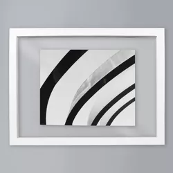 11" x 15" Floated to 8" x 10" Thin Gallery Float Frame White - Made By Design™