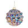 Iridescent Textured Glass Ornament (Set of 6) - 3 of 4