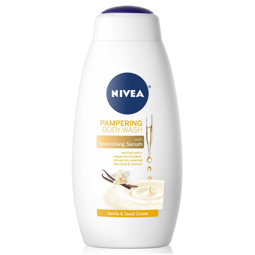 UPC 072140026202 product image for Nivea Vanilla and Sweet Cream Pampering Body Wash for Dry Skin - 20 fl oz | upcitemdb.com