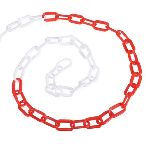 Unique Bargains Adjustable Crowd Control at Driveway Plastic Chain Barrier with Snap Hook - 1 of 4