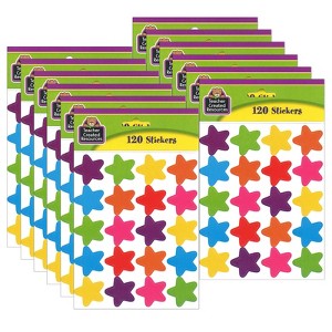 Teacher Created Resources® Bright Stars Stickers (die cut star shape), 120 Per Pack, 12 Packs - 1 of 3
