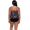 Trimshaper Women's Ronnie Two Tier Ruffle Tankini Swimsuit Top - 3 of 3