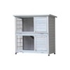 Gulches Rabbit Hutch Outdoor, Pet Cages with Non-Slip Ramp, Waterproof Roof, Fence, for Small Animals,Gray - 3 of 4