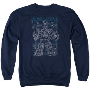 Power Rangers Mega Plans Adult Crewneck Sweatshirt - 1 of 4