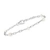 Ross-Simons 3-4mm Cultured Pearl and Sterling Silver Jewelry Set: 2 Lumachina-Chain Bracelets Size 7 - 4 of 4