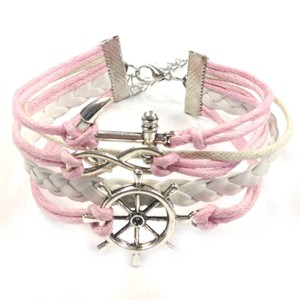 Wrapables Vintage Leather and Rope Infinity Bracelet - 1 of 4