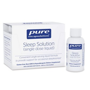 Pure Encapsulations Sleep Solution (Single Dose Liquid) to Provide Support for Occasional Sleeplessness - 6 Bottles - 1 of 4