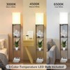 Napei 62-in Shelf Floor Lamp with Fabric Shade - 2 of 4