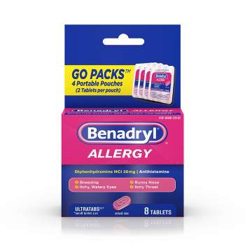 Benadryl Allergy Diphenhydramine UltraTab Antihistamine Tablet - 8ct