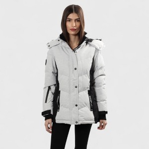 Canada Weather Gear Women’s Hooded Puffer Jacket with Removable Faux Fur Trim – Heavyweight Winter Parka Coat - 1 of 4