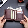 Generic Large Capacity Genuine Leather Bifold Wallet/Credit Card Holder with 15 Card Slots - 4 of 4
