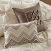 24 Pcs Essentials RIAB Faux Silk Bedding Set, Luxury Lavish Tufted Detailed Comforter for All Season, Solid Royal Style Traditional Prime Cozy Bed Set - 4 of 4