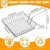 Aoibox 12-Piece Mini Square Fry Baskets, Chrome Steel Shallow Fried Food Filter Holder for Kitchen, Restaurant, Party, Barbecue - 2 of 4