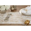 Saro Lifestyle Metallic Foil Print With Accented Faux Fur Runner - 3 of 4