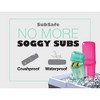 SubSafe Sub Sandwich Waterproof Food Storage Container, BPA-Free Plastic, Neon Purple with Glitter - 4 of 4
