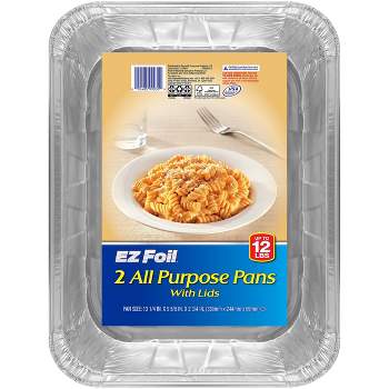 EZ Foil All Purpose Pans with Lids - 2ct