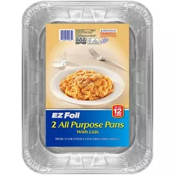 Hefty EZ Foil All Purpose Pans with Lids - 2ct