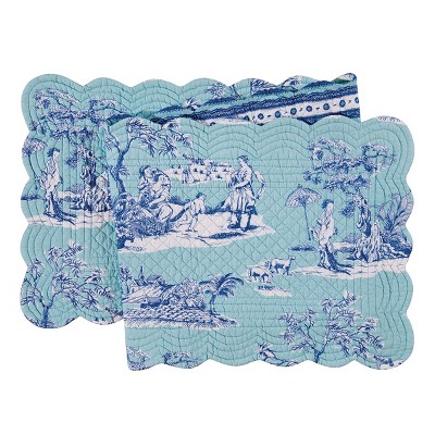 C&F Home Colonial Williamsburg 14" x 51" Hampstead Toile Table Runner