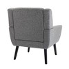 CAVINAS Modern Accent Chair, Upholstered Arm Chair, Living Room Chair Bedroom Chair Home Chair with Black Legs, Single Chair Sofa Chair - 4 of 4