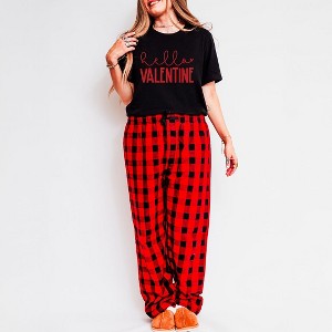 Simply Sage Market Women's Hello Valentine Pajama Set - 1 of 4