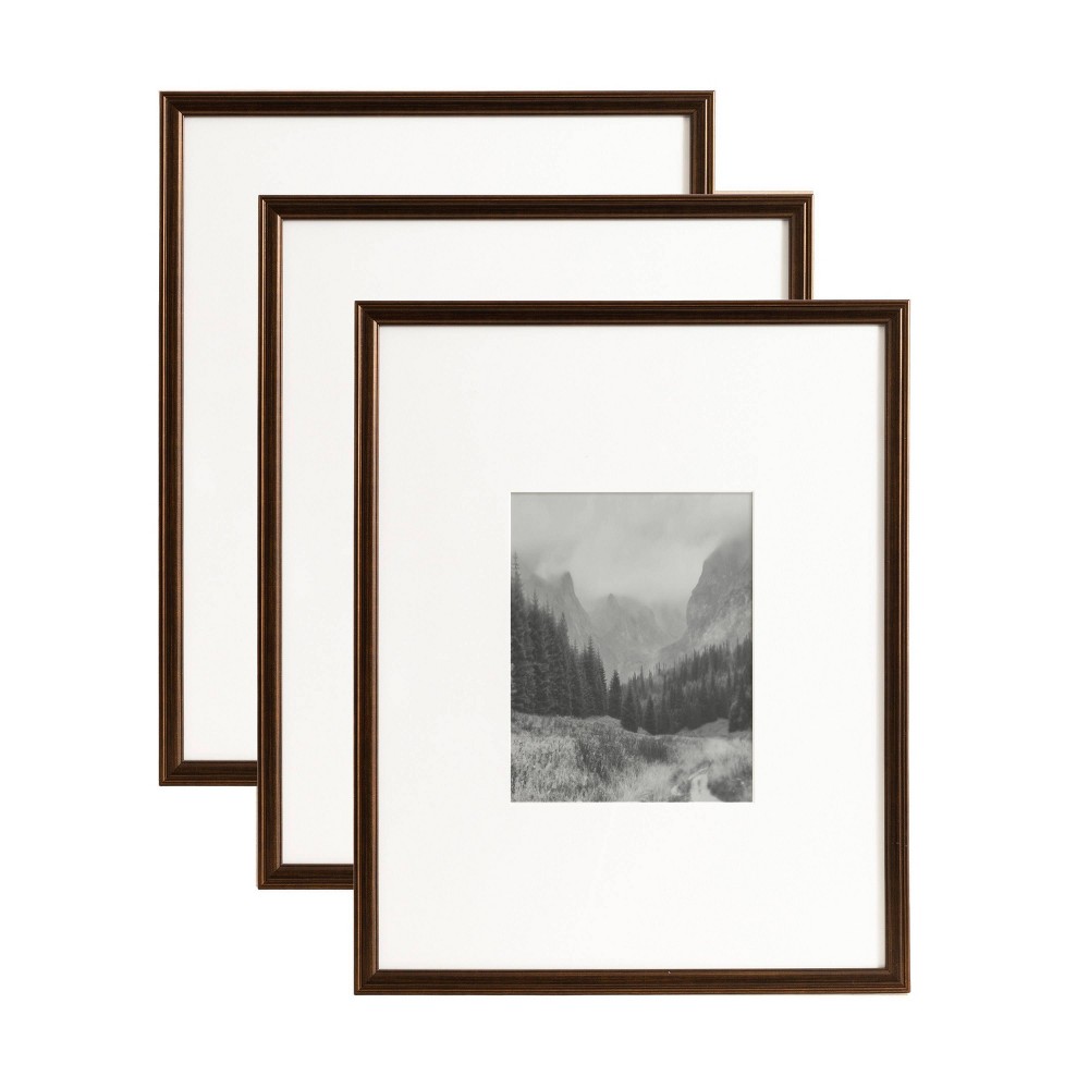 Photos - Photo Frame / Album Kate & Laurel All Things Decor  16"x20" Matted to 8"x10" Adlynn(Set of 3)