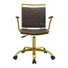 Modway Fuse Office Chair – Modern Faux Leather Rolling Task Chair with Adjustable Height and Chrome Base - 4 of 4
