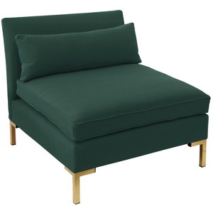 Armless Chair - Linen Conifer Green - Designlovefest