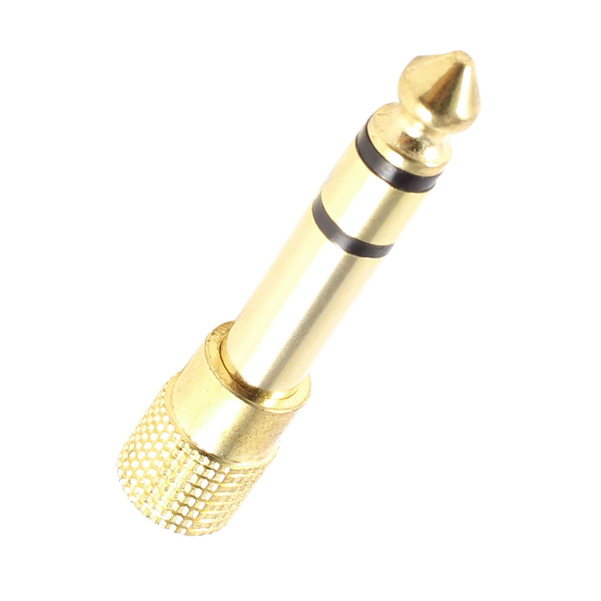 Unique Bargains Metal Gold Tone Microphone Connector 1 Pc - thumbnail 5