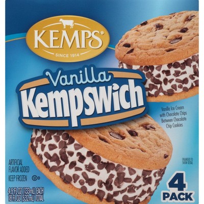 Kemps Vanilla Frozen Kempswich - 4pk