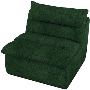 Vynxaria Bean Bag Seats - Green Modern Armless Floor Lounge Chair - 1 of 4