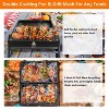 NewHome "Portable Charcoal Grill with Folding Design, 2-Side Cooking, Includes Grill Pan & Mesh Grills for Camping & Tailgating" "Black - 3 of 4