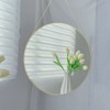 Aoibox Hanging Wall Circle Mirror Decor Gold Geometric Mirror with Chain for Bathroom Bedroom Living Room - 2 of 4