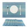 Unique Bargains Dining Table Washable Vinyl PVC Weave Placemats 18 x 12 Inches 6 Pcs - image 3 of 4