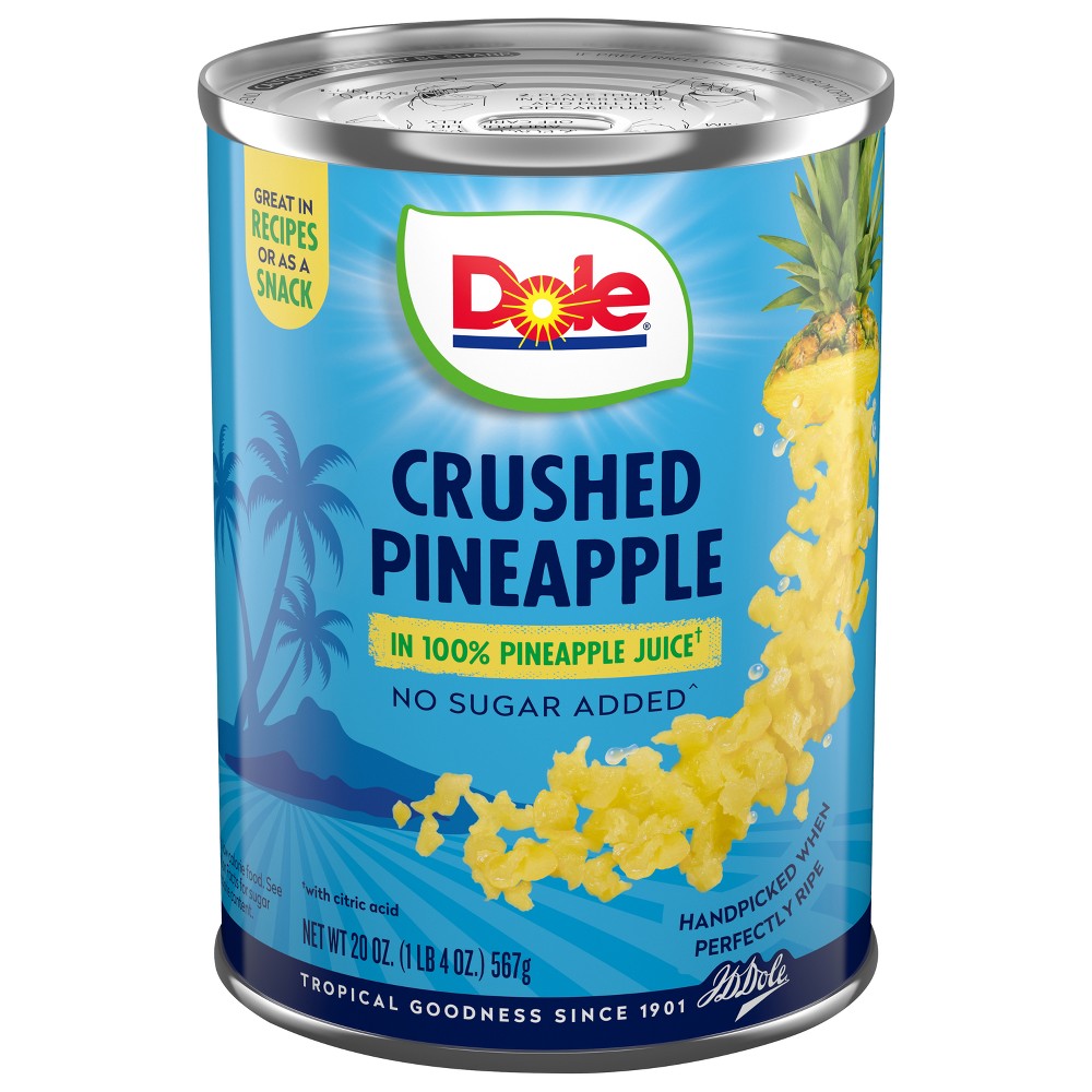 Dole Crushed Pineapple in Pineapple Juice - 20oz