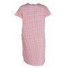 Elegant Emily Women's Gingham Button Down Duster with Floral Detailing - 3 of 3