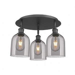 Bella - 3 Light Flush Mount In Industrial Style-10.5 Inches Tall and 17.25 Inches Wide - 1 of 1
