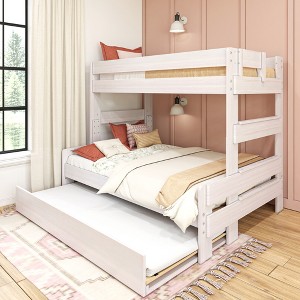 Max & Lily Farmhouse Twin over Full Bunk Bed with Trundle - 1 of 4