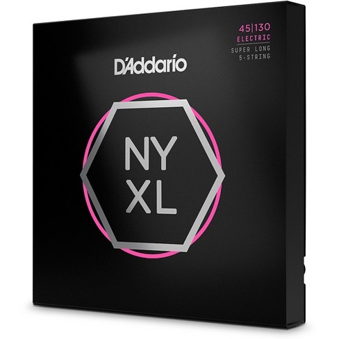 D'Addario Nickel Wound Light 5-String Bass Strings - Super Long Scale .045 - .130 - image 1 of 4